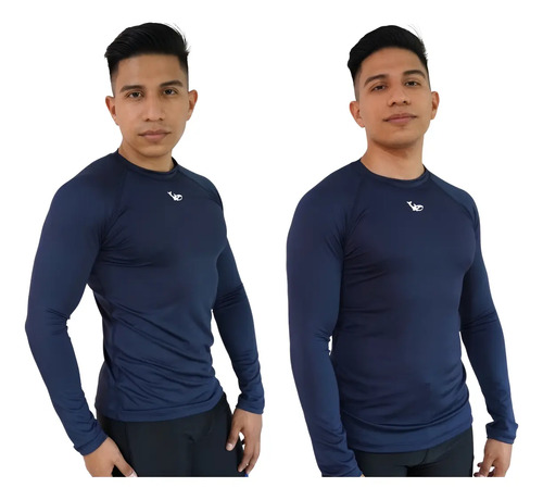 Combo Azul Marino Playeras Acuáticas Hombre, Secado Rapido