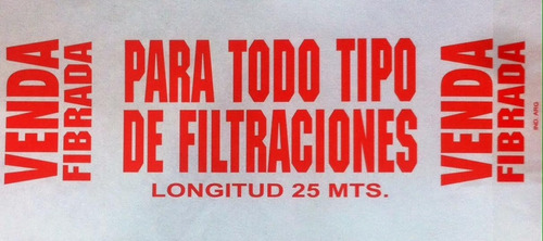 Venda Fibrada P/ Refuerzo De Membrana Liquida / Pasta 1 X 25
