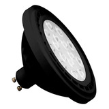 Lampara Ar111 15w Led 220v Directo Carcaza Negra 