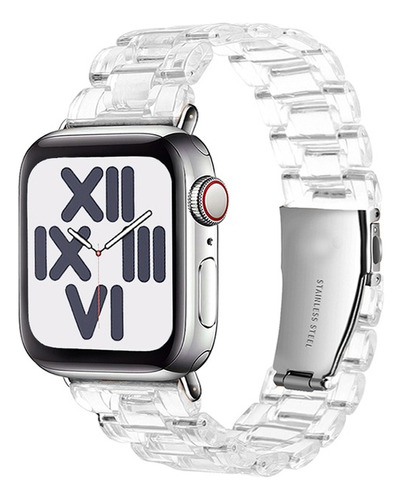 Pulseira Clear Transparente Para Apple Watch E Iwo