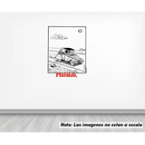 Vinil Sticker Pared 50cm Mafalda Auto Papás 5