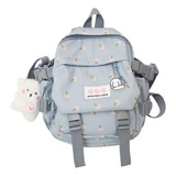 Mochila Estética Kawaii De 10.6 Pulgadas Con Colgante Mini M