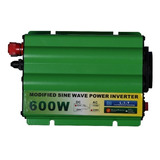 Inversor De Voltaje Corriente 600w 12v A 220v Batería Auto