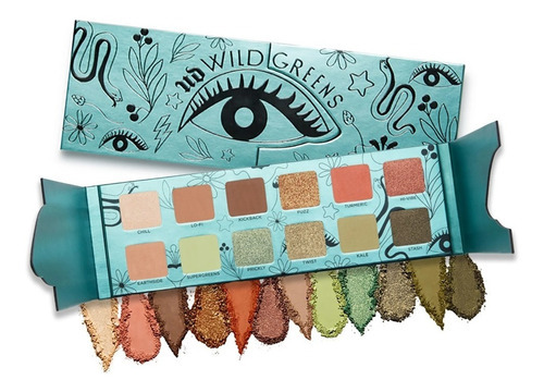 Paleta De 12 Sombras | Wild Greens Palette | Urban Decay