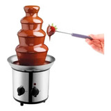 Torre Cascata De Chocolate Quente 4 Andares Fonte 127v Inox 