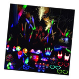 Combo Cotillon Luminoso Led Fluo Neon 200 Art./ 100 Personas