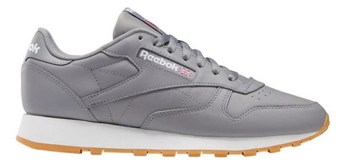 Tenis Reebok Classic Running De Piel Gris Original Y Nuevo