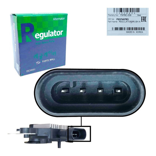 Regulador Voltaje Alternador Epica 2006 2007 2008 4 Pin Orig Foto 9