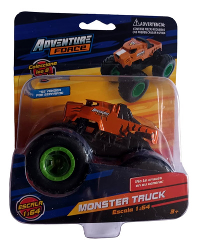 Carro Adventure Force Monster Truck 1:64 - Varios Modelos