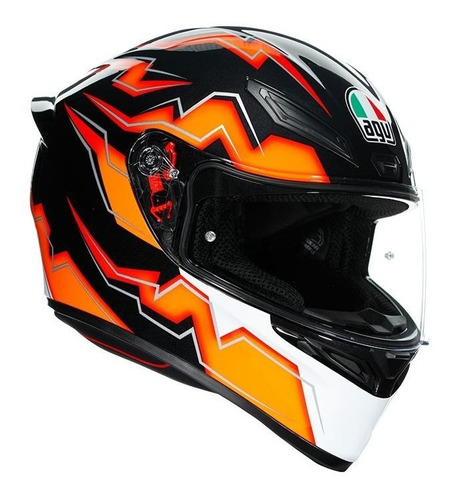 Casco Para Moto Agv K1 Multi Kripton Naranja/ Negro  E2205