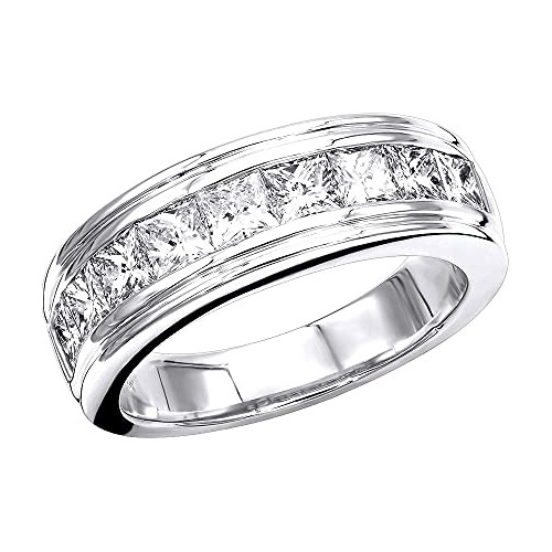 Anillo De Compromiso Para Hombre Con Diamantes De Imitación 