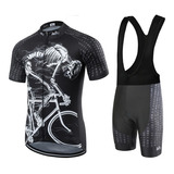 Conjunto Ciclismo Tricota Aofly Calza Acolchado Tirantes