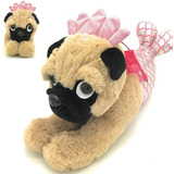 Animal De Peluche Pug En Disfraz De Sirena, Adorable Perro