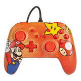 Control Alambrico Wired Powera Nintendo Switch Mario Vintage