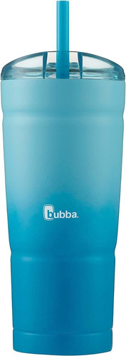 Termo Vaso 24 Oz Acero Inox Frio De Agua + Popote Envy Bubba Color Tutti Fruity