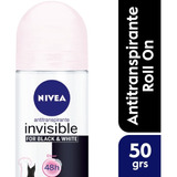 Desodorante Invisible Nivea Black & White Roll On 50
