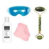 Kit Cuidado Facial + Masajeador Piedra Verde Jade Premium