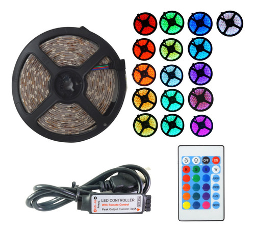 Tira Led Rgb Multicolor 5 Mts Para Tv Pc Gamer C- Remoto Usb