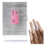 Tips Postiças Longa Unhas Em Gel Curvatura C 240 Unid D&z Cor Transparente