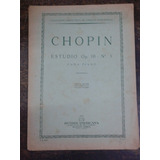 Estudio * Op. 10 Nº 3 * Frederic Chopin * Ricordi *