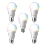 Kit 5 Lâmpada Inteligente Led Bulbo 10w Smart Color - Elgin