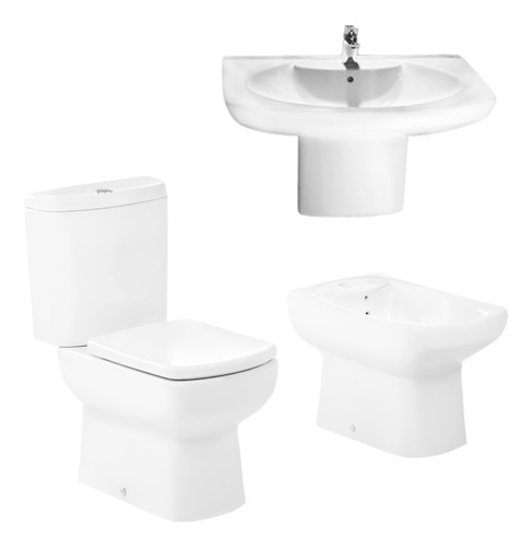 Sanitario Dama Senso Inodoro Largo Bidet Lavatorio Asiento