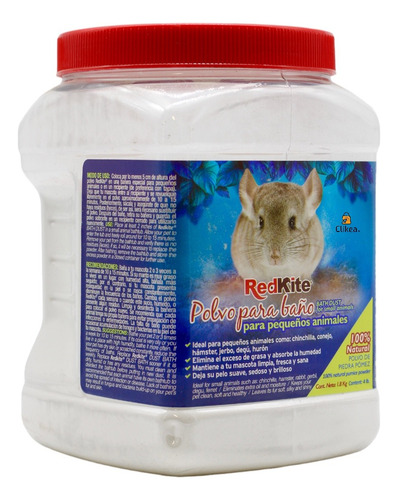 Redkite Polvo Para Baño Chinchilla Conejo Roedores 1.8 Kg