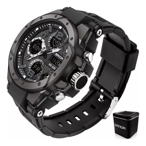 Reloj De Hombre Estudiante Sanda 6008 Deportivo Impermeable 