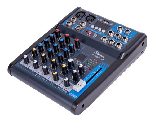 Consola Parquer 4 Ch Usb Efectos Grabacion Bluetooth Xlr 48v