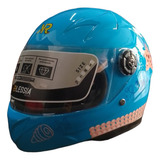 Casco Cerrado Infantil Azul 