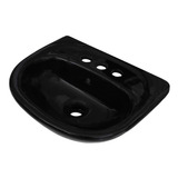 Lavabo Pequeño Infantil Niños Cerámica Color Negro