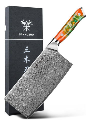 Sanmuzuo Cuchillo Chino De Chef  Cuchillo De Carnicero De 7