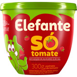 Extrato De Tomate Elefante Só Tomate Sem Glúten Em Pote 300 G