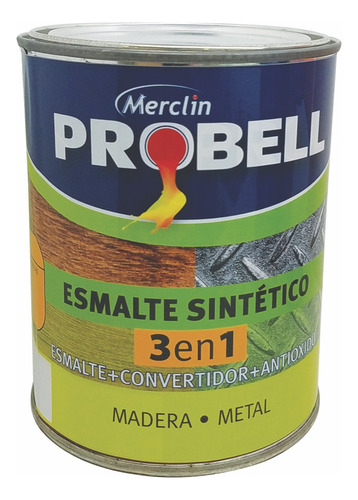 Pintura Esmalte Sintetico 3 En 1  Hierro Y Madera 250ml