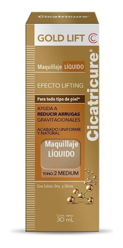 Cicatricure Gold Lift Maquillaje Tono 2 Medium 30ml