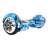 Hoverboard Elétrico 6,5 Polegadas Azul Militar Led Bluetooth