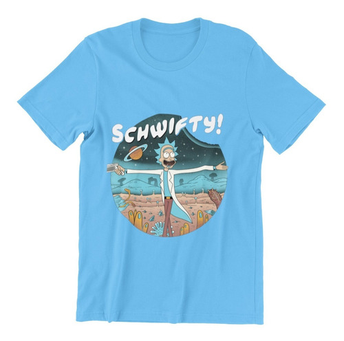 Polera Unisex Infantil Niño Rick And Morty Schwifty Algodon