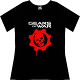 Blusa Gears Of War Dama Videojuego Gamer Tv Camiseta Urbanoz