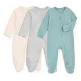 Ropa Para Bebé Paquete De 3 Pijamas Para Dormir Talla 0-3m