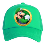 Jockey Gorro Niños Luigi Bros Regalo Navidad