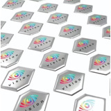 1000 Stickers De 3x3 Cm Gota De Resina Con Forma