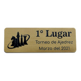 Placa Adhesiva Para Trofeo 48cm2 Grabado Personalizado