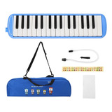 Funda De Lona Rígida School Melodica 32 Llaves Azul