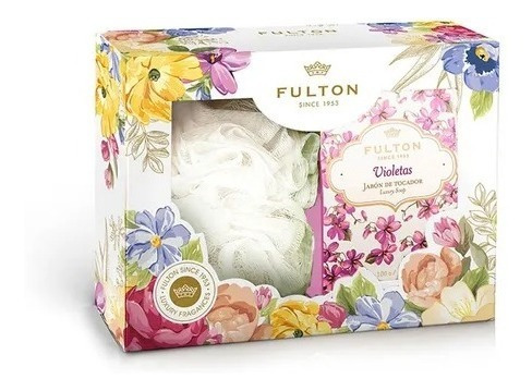 Jabon + Esponja Estuche De Regalo Violeta - Fulton X 2 Cajas