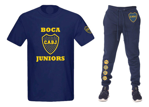 Conjunto Remera + Pantalón Jogging Boca Juniors - Mod_03