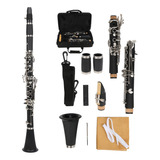 Clarinete De Tono Bb Para Principiantes, 17 Teclas Nivel Est