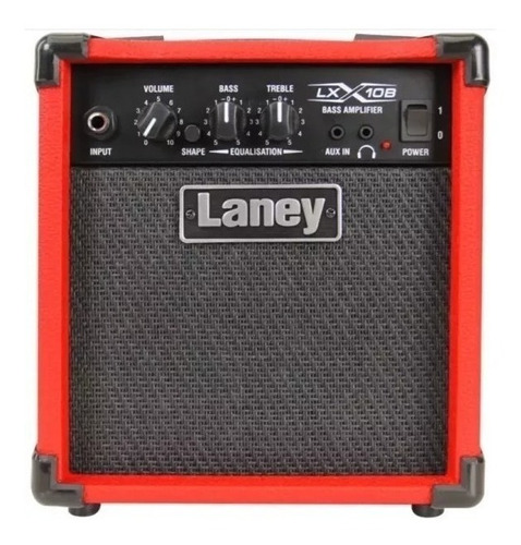 Amplificador De Bajo Laney Lx10b Combo 10w Rojo