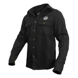 Camisa Atlas Kevlar Protecciones Negro Moto Cafe Spektor