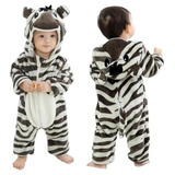 Pijama Y Disfraz Zebra Enteritos Polar Niña Niño Bebés Polar
