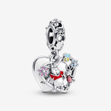 Pandora Charm Doble Winnie The Pooh Y Piglet Disney